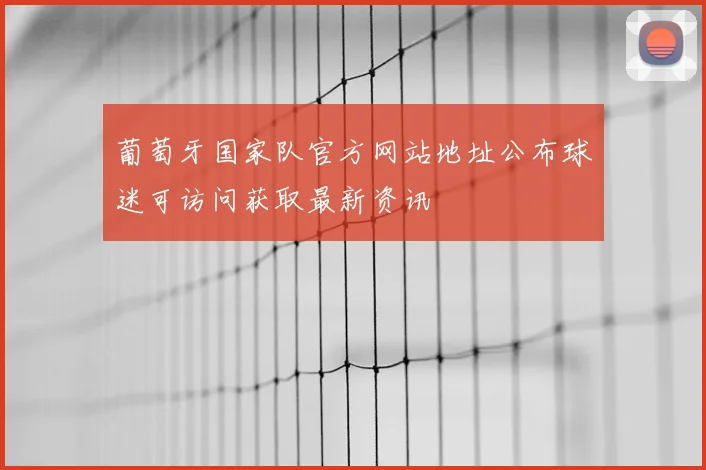 葡萄牙国家队官方网站地址公布球迷可访问获取最新资讯