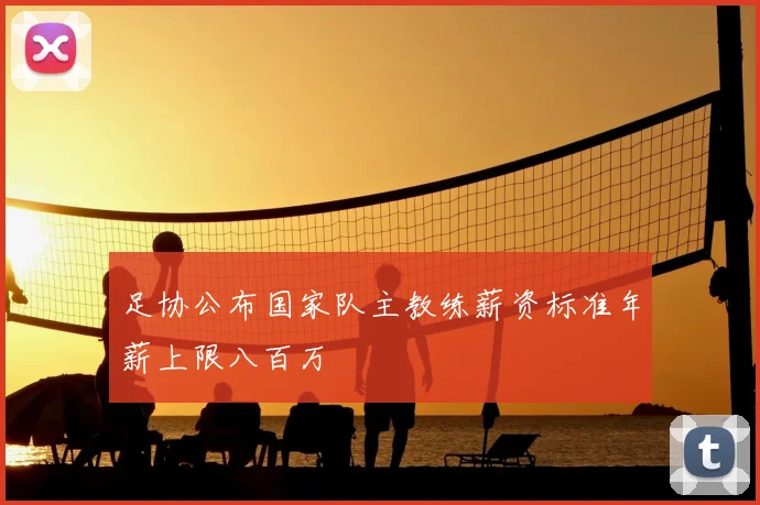 足协公布国家队主教练薪资标准年薪上限八百万